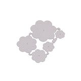 CRASPIRE Flower Frame Carbon Steel Cutting Dies Stencils, for DIY Scrapbooking/Photo Album, Decorative Embossing DIY Paper Card, Matte Platinum, 6.5x4.8x0.08cm
