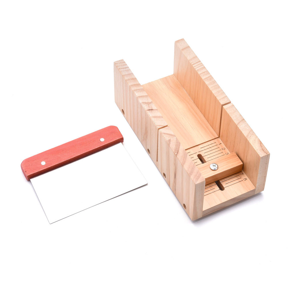 Quality Wooden Soap Cutter Handmade Soap Making Cutting Tools w/Wire Slicer