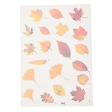 Craspire Plastic Self Adhesive Stickers, Plant Pattern, Leaf Pattern, 15x10.5x0.01cm, 10sheets/set