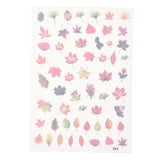 Craspire Plastic Self Adhesive Stickers, Plant Pattern, Leaf Pattern, 15x10.5x0.01cm, 10sheets/set