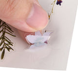 Craspire Plastic Self Adhesive Stickers, Flower Pattern, Medium Orchid, 15x10.5x0.01cm, 10sheets/set