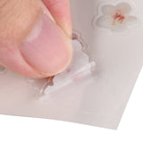 Craspire Plastic Self Adhesive Stickers, Flower Pattern, Flower Pattern, 15x10.5x0.01cm, 10sheets/set