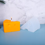 3PCS Cheese DIY Candle Silicone Molds Making, for UV Resin, Epoxy Resin Jewelry Making, White, 8.5x6.3x4.6cm