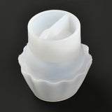 3 PCS Cup Cake DIY Candle Silicone Molds Making, for UV Resin, Epoxy Resin Jewelry Making, White, 6.1x6.6cm, Inner Diameter: 3.8cm