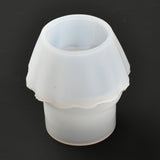 3 PCS Cup Cake DIY Candle Silicone Molds Making, for UV Resin, Epoxy Resin Jewelry Making, White, 6.1x6.6cm, Inner Diameter: 3.8cm
