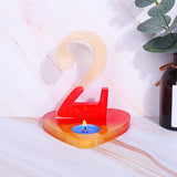 3PCS Number DIY Candle Silicone Molds Making, for UV Resin, Epoxy Resin Jewelry Making, Num.2, 13.5x7.8x1.3cm