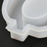 3PCS Number DIY Candle Silicone Molds Making, for UV Resin, Epoxy Resin Jewelry Making, Num.6, 13.7x7.8x1.3cm