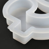 3PCS DIY Candle Silicone Molds Making, for UV Resin, Epoxy Resin Jewelry Making, Number, Num.9, 13.5x8x1.3cm