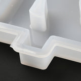 3PCS DIY Candle Silicone Molds Making, for UV Resin, Epoxy Resin Jewelry Making, Number, Num.10, 13.5x11x1.3cm