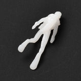 3D Resin Model, UV Resin Filler, Epoxy Resin Jewelry Making, Female Diver, White, 6x6x21mm