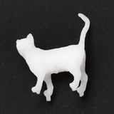 3D Resin Model, UV Resin Filler, Epoxy Resin Jewelry Making, Cat, White, 9x2.5x10.5mm