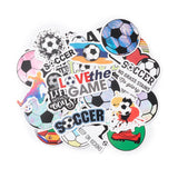 Craspire Waterproof Self Adhesive Paper Stickers, for Suitcase, Skateboard, Refrigerator, Helmet, Mobile Phone Shell, Football Pattern, 21~75x24~77x0.2mm, about 100pcs/bag, 5bags/set
