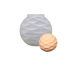 2PCS DIY Round Landmine Shape Candle Silicone Molds, for Scented Candle Making, White, 5.6x5.1cm, Inner Diameter: 2.9cm