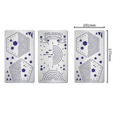 CRASPIRE 2Pcs 2 Style 304 Stainless Steel Cutting Dies Stencils, for DIY Scrapbooking/Photo Album, Decorative Embossing, Matte Platinum Color, Mixed Patterns, 17.7x10.1cm, 1pc/style