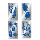 CRASPIRE 4Pcs 4 Style 304 Stainless Steel Cutting Dies Stencils, for DIY Scrapbooking/Photo Album, Decorative Embossing, Leaf Pattern, 10.1x17.7cm, 1pc/style