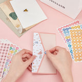 Craspire 32sheet 8 Color Colorful Alphabet Number Stickers 10mm Small Letter Number Stickers Round Scrapbooking Self Adhesive Stickers for Diary Album Notebook Decor DIY Crafts