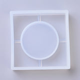 Silicone Molds, Resin Casting Molds, For UV Resin, Epoxy Resin Jewelry Making, Square Ashtray, White, 105x105x27.5mm, Inner Diameter: 62.5mm