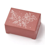 Craspire Acrylic & Rubber Stamps, for DIY Craft Card Scrapbooking Supplies, Rectangle, Flower Pattern, 3.5x5x2.3cm, 5pcs/set