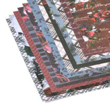 Scrapbook Paper Pad, for DIY Album Scrapbook, Greeting Card, Background Paper, Square, Colorful, Floral Pattern, 15.2x15.2x0.02cm, 12sheets/bag