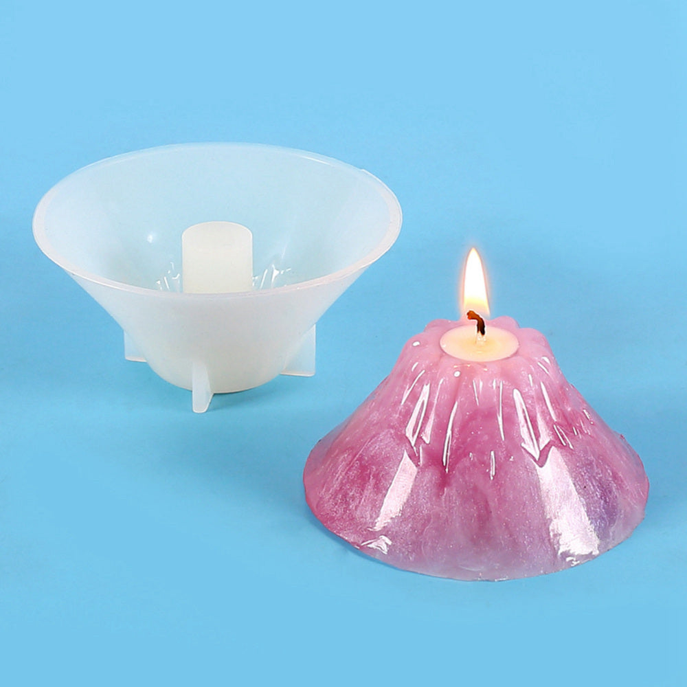 CRASPIRE 3PCS DIY Volcano Candle Silicone Molds, for Scented Candle