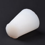 3PCS Christmas Theme DIY Cone Candle Silicone Molds, for Scented Candle Making, White, 80x60.5mm, Inner Diameter: 46mm
