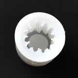 5 PCS Halloween Candle Silicone Molds, for Scented Candle Making, Skull Pillar, White, 11.5x4.5cm, Finished: 110x35mm