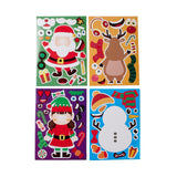 Craspire Christmas Mixed Shapes Stickers, Self-Adhesive Paper Gift Tag Stickers, for Party, Decorative Presents, Mixed Color, 220x159x3mm, 16pcs/bag, 4 styles/bag, 5bags/set