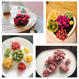 1PCS GORGECRAFT 3pcs Succulent Cactus Silicone Mold Candles Handmade Soap Mold Fondant Chocolate Candy Moulds for Cake Decoration