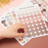 Craspire Polka Dot Pattern Decorative Labels Stickers, DIY Handmade Scrapbook Photo Albums, Mixed Color, 24sheets/set