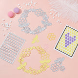 CRASPIRE Honeycomb Carbon Steel Cutting Dies Stencils, for DIY Scrapbooking/Photo Album, Decorative Embossing DIY Paper Card, Silver, 10x7cm, 1pc