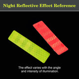 Craspire 2 Sheet 2 Color Plastic Reflective Sticker, Rectangle & Flat Round, Mixed Color, 22x23.5x0.03cm, 2 color, 1set/color, 2set