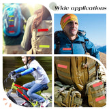 Craspire 2 Sheet 2 Color Plastic Reflective Sticker, Rectangle & Flat Round, Mixed Color, 22x23.5x0.03cm, 2 color, 1set/color, 2set