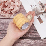 Craspire Non-woven Fabrics Imitation Wood Grain Adhesive Tape, Oakwood Grain Repair Tape Patch, Flat, Navajo White, 57mm, about 4.57m/roll