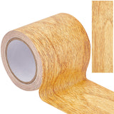 Craspire Non-woven Fabrics Imitation Wood Grain Adhesive Tape, Oakwood Grain Repair Tape Patch, Flat, Navajo White, 57mm, about 4.57m/roll
