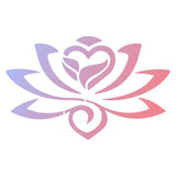 CRASPIRE Plastic Drawing Painting Stencils Templates, Square, Lotus Pattern, 30x30cm, 2pcs/bag