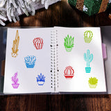 Craspire 9 Sheets Silicone Clear Stamps Seal for Card Making Decoration and DIY Scrapbooking(Christmas Theme, cartoon insects, birthday, Christmas, dwarf elf, cactus, snowman, bee)