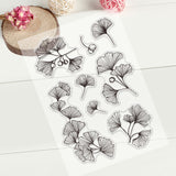 Craspire 9 Sheets Silicone Clear Stamps Seal for Card Making Decoration and DIY Scrapbooking(Ginkgo, Potted, Wish Bottle, Strawberry, Sunflower, Plant,Rose,Mushroom,Wreath)