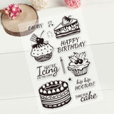 Craspire Birthday Acrylic Stamps, for DIY Scrapbooking, Photo Album Decorative, Cards Making, Stamp Sheets, Mixed Patterns, 16x11x0.3cm, 9sheets/set