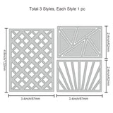 Geometric Die Cuts Lattice Boxes Embossing Template Mould Diamond Shape Carbon Steel Die Set