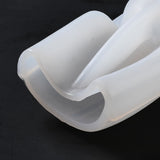 3PCS DIY Girlfriend Candle Silicone Molds, for Scented Candle Making, White, 11.5x7.4x4.7cm, Inner Diameter:56x17mm.
