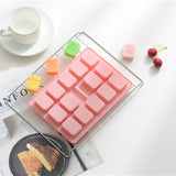 3 pc Food Grade Silicone Molds, Fondant Molds, for DIY Cake Decoration, Chocolate, Candy, Soap, Ice Hockey Mold, China Mahjong Shape, Pink, 204x154x18mm