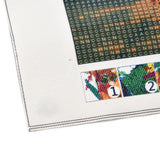 Craspire Halloween Theme DIY Diamond Painting Canvas Kits for Kids, Including Canvas Picture, Resin Rhinestone, Plastic Tray Plate, Diamond Sticky Pen and Square Glue Clay, Skull Pattern, 0.3x0.1cm, 22 bags, 2Set/Pack