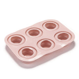 5PCS Flat Round Silicone Molds, Food Grade Molds, For DIY Cake Decoration, Candle, Chocolate, Candy, UV Resin & Epoxy Resin Craft Making, Pink, 215x148x26mm, Inner Diameter: 36~58mm
