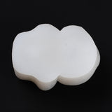 2PCS Bear Silicone Molds, Food Grade Molds, For DIY Cake Decoration, Candle, Chocolate, Candy, UV Resin & Epoxy Resin Craft Making, White, 121x80x52mm, Inner Diameter: 110x64mm