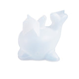 3D Dolphin Silicone Molds, Resin Casting Molds, For UV Resin, Epoxy Resin Jewelry Making, White, 87x56x29mm
