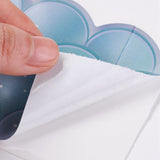 Craspire Scales Bulletin Board Border Stickers Roll, Printed Scales Trim Border Decor, for Bulletin Chalkboard Wall Decoration, Sky Blue, 7.6x6.6x0.01cm, 4rolls/set