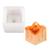 3PCS Lipstick Scented Candle Silicone Molds, White, 140x57x56mm