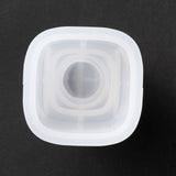 2PCS DIY Candle Silicone Molds, Resin Casting Molds, For UV Resin, Epoxy Resin Jewelry Making, Woolen Yarn Shape, White, 8.3x8.2x6.6cm, Inner Diameter: 3.9x4.7cm