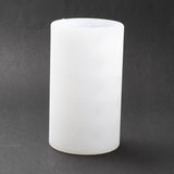 3PCS Column Scented Candle Silicone Molds, White, 122x71mm