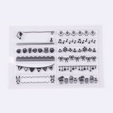 Craspire Silicone Stamps, for DIY Scrapbooking, Photo Album Decorative, Cards Making, Clear, 14~17x66~68mm